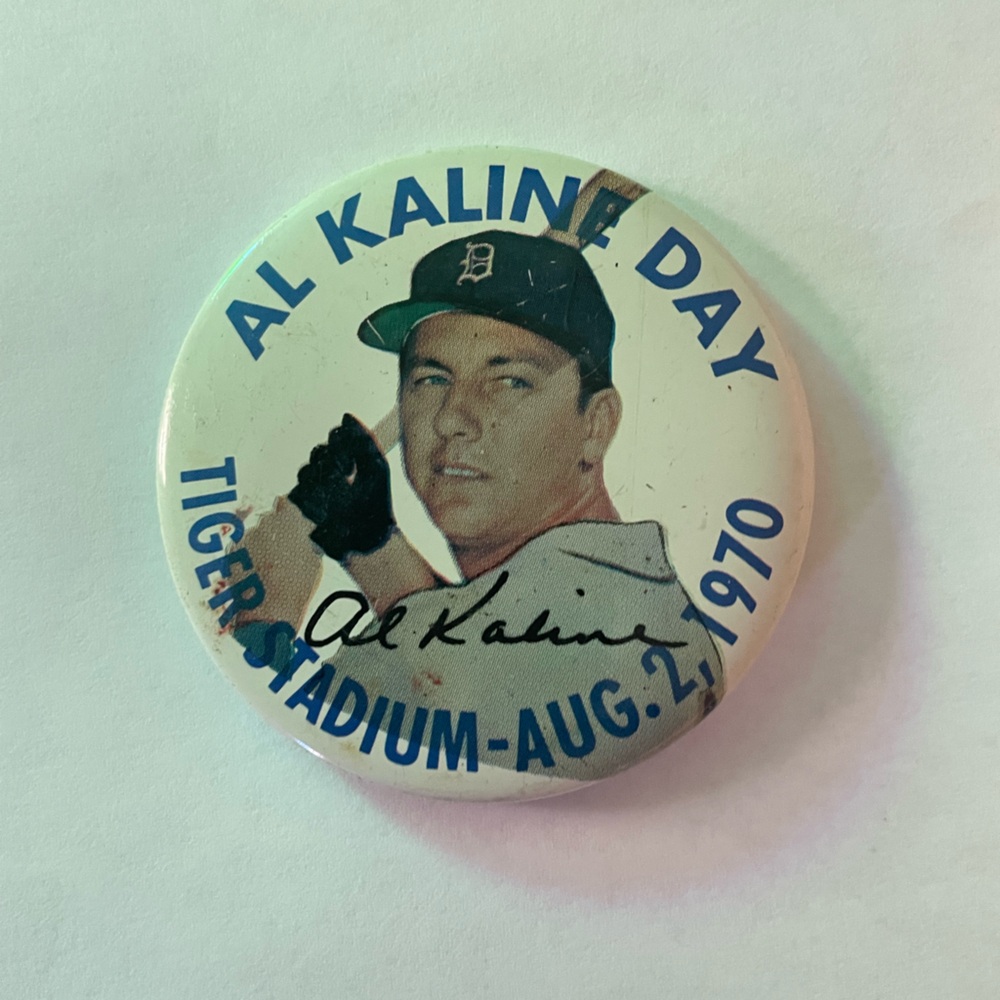 Vintage Al Kaline Day button
